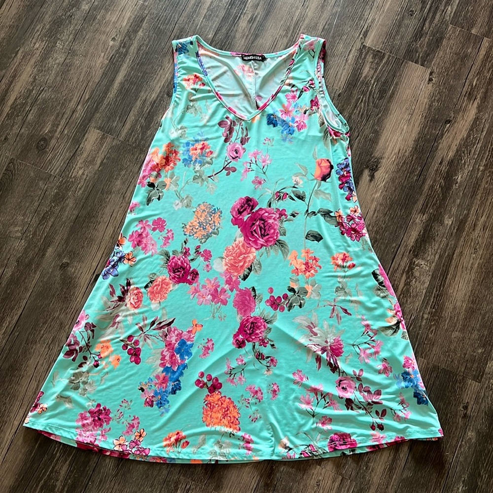 Heimish floral slip dress EUC